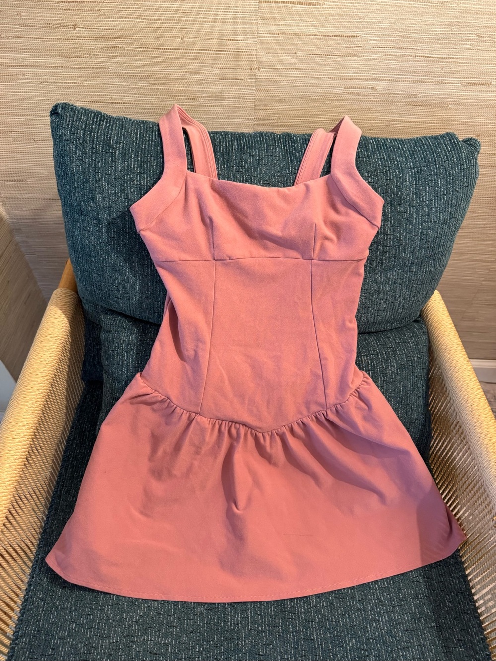 ALO Rose Pink Fit & Flare Dress
